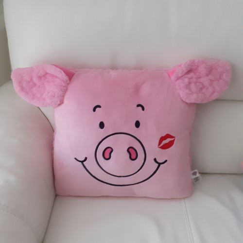 Percy pig pink cushion - pig,