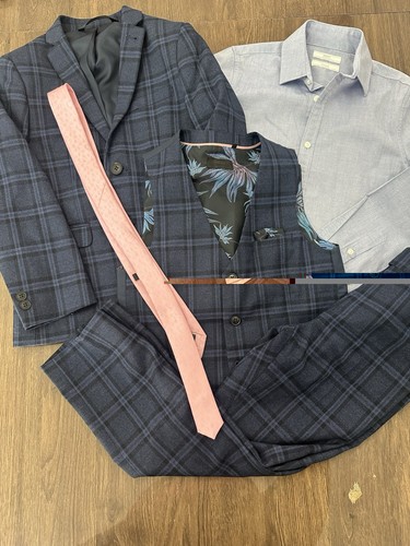 Next boys blue check piece - boys,