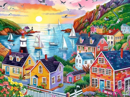Landscape paint numbers - paint,