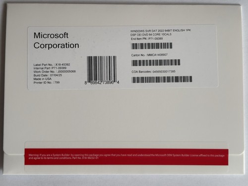 Microsoft windows server - windows, 2022