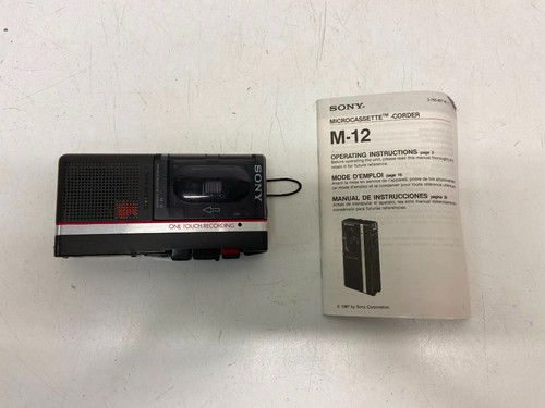 Sony microcassette corder - sony, microcassette-corder