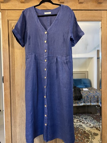 Woolovers blue dress 100 - blue, 100%