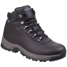 Hi-Tec Mens Hiking Boots Eurotrek Lite Waterproof Walking Boots Dark Chocolat