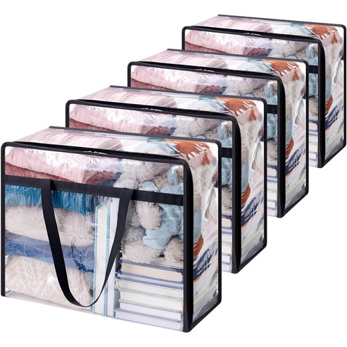 4pcs pvc clear - 4pcs, zipped
