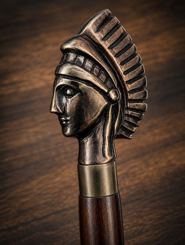Classic warrior head walking - head,