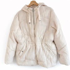 Lipsy Cream Hooded Puffer