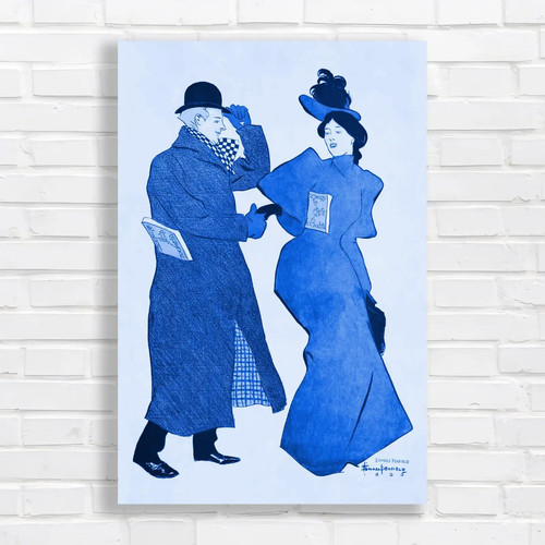 Vintage victorian couple blue - victorian,