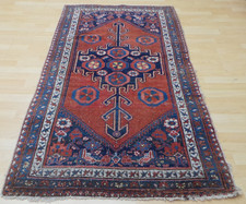 Antique Persain Carpet Rug Hand Made Wool Vintage oriental 6ft x 3ft 4" c 1900