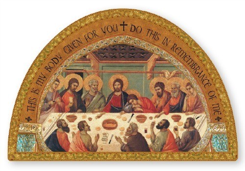 The last supper wood icon - the,