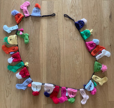 Knitted advent calendar with