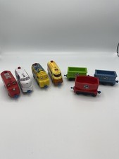 Chuggington 2010 Interactive Train x 4  Bundle With 3 X Carts SEE DESCRIPTION 