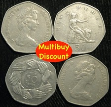 Fifty Pence 50p 1969 - 1983