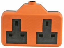 Heavy Duty 13A Re-Wireable 2 Gang 2 Way Double Socket Extension Socket Block