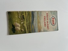 Vintage Esso Road Map No2 South And East England