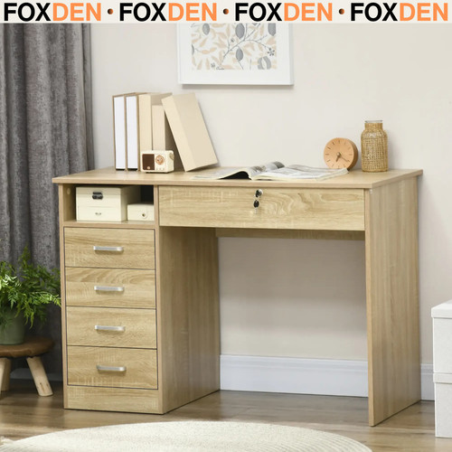 Computer desk with drawers - computer,
