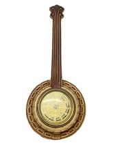 1920’s RARE WORKING Mini Antique Banjo Clock Waterbury, CT USA  Lux Clock Mfg