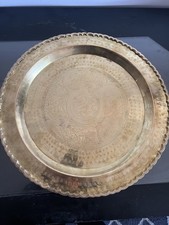 Vintage chinese brass plate - vintage,