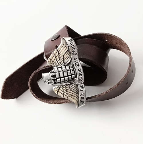 Real leather mens - leather, army's