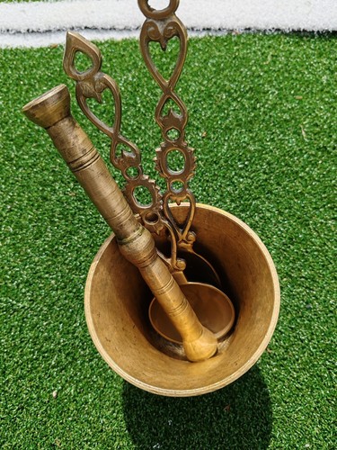 Antique bronze mortar - bronze,