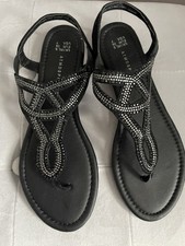 Atmosphere Women’s black Sandals Size 5 UK 