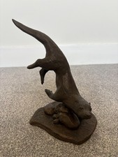 Cold Cast Bronze Resin Otter