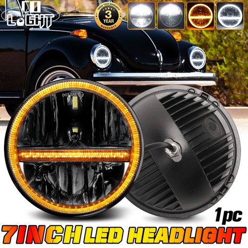 Dot led headlight - 7",
