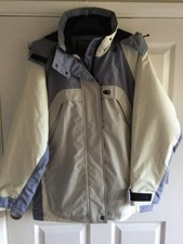 Trespass medium womens ski jacket, trousers, new socks, hat, gloves, pass clip