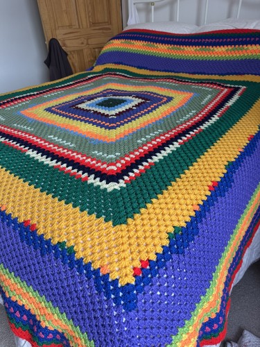 Crochet blanket x - crochet, 84”