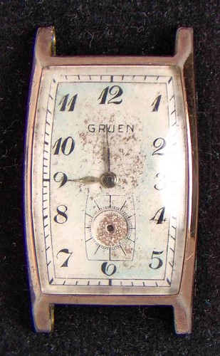 Gruen barrel rose gold tone - barrel,