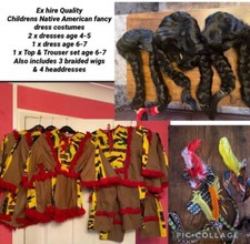 Exhire Quality Native American Indian Childrens Fancy Dress Joblot Bulk Offer