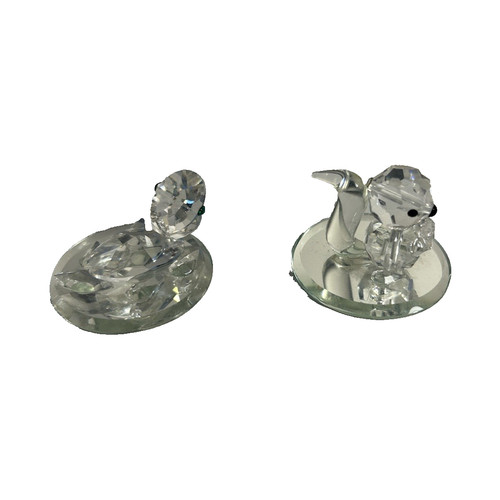 Clear crystal seal figurine - seal,