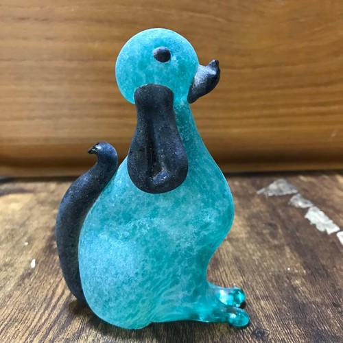 Antique murano glass dog - murano,