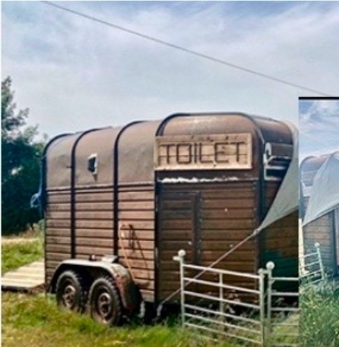 Glamping toilet trailer rice - toilet,