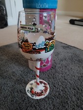 Lolita love my wine glass, North Pole hand painted 