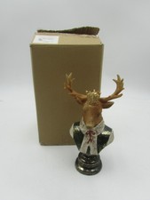 Straits Trading Company Crowned Christmas Reindeer Bust Figure NEW In Box