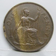 1950 One Penny Coin George VI