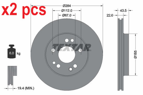 Pcs sides 92031900 - x2,