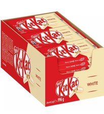 Kit Kat WHITE Box of 24 bars Four Finger Chocolate Bar.BEST OFFER. Date :04/2026