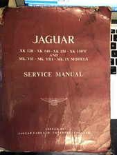 JAGUAR SERVICE MANUAL XK120 XK140 XK150 XK150S MK V11 MK V111 MK1X