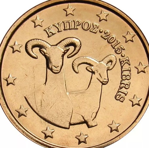 Cyprus coins euro 2015 - x3,