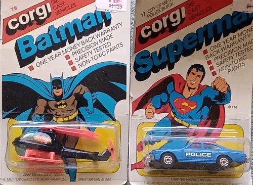Rare lot nib corgi - nib, batman