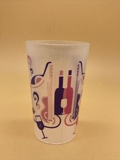 Collectible Plastic Event Half Pint Cup With Pink Musical Instruments Design