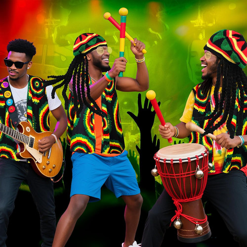 Pcs reggae fancy dress - reggae,