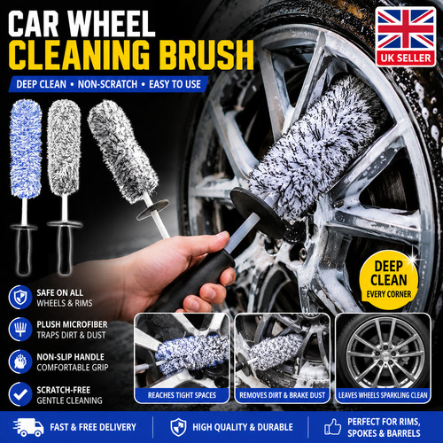 Car wheel cleaning brush - cleaning,