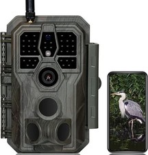 GardePro E8 Wildlife Camera, WiFi, 64MP 1296P Trail Camera with 100ft Night