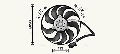 Ava radiator cooling fan - ava,