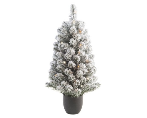 Kaemingk snowy imperial pot - snowy,