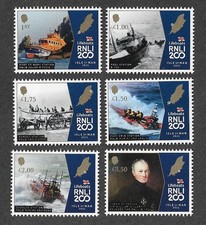 Isle of Man RNLI Lifeboats set 2025 mnh