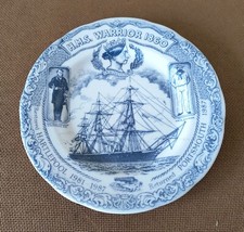 HMS Warrior. Fine Bone China Small Commemorative Plate. Made In England