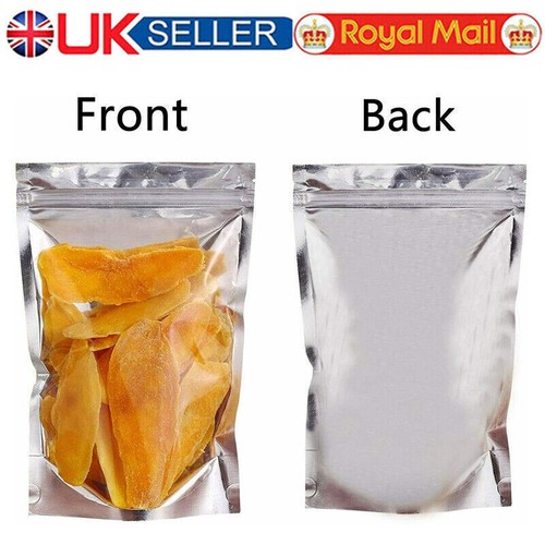 Resealable clear silver stand - resealable,